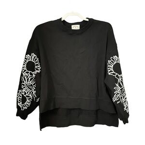 Electric & Rose Hi Low Balloon Sleeve Sweatshirt XS
